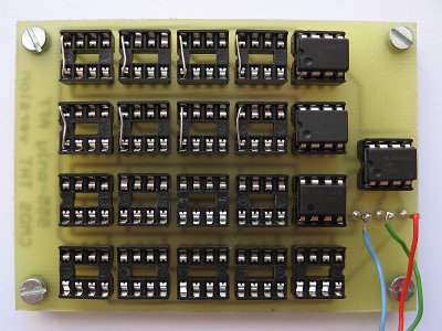 Photo of CMOS test board, component side