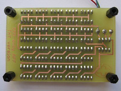 Photo of bipolar test board, copper side